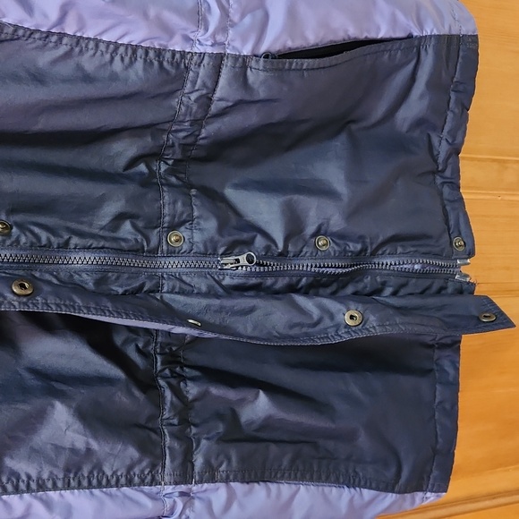 Columbia Windbreaker, Drawstring Hood, Waist & Hem. Blue Size M - Picture 3 of 6